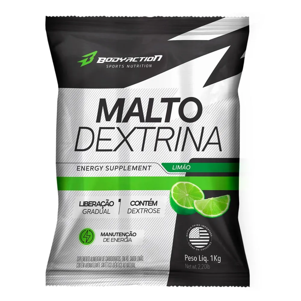 Maltodextrina Bodyaction Sabor Limão 1Kg