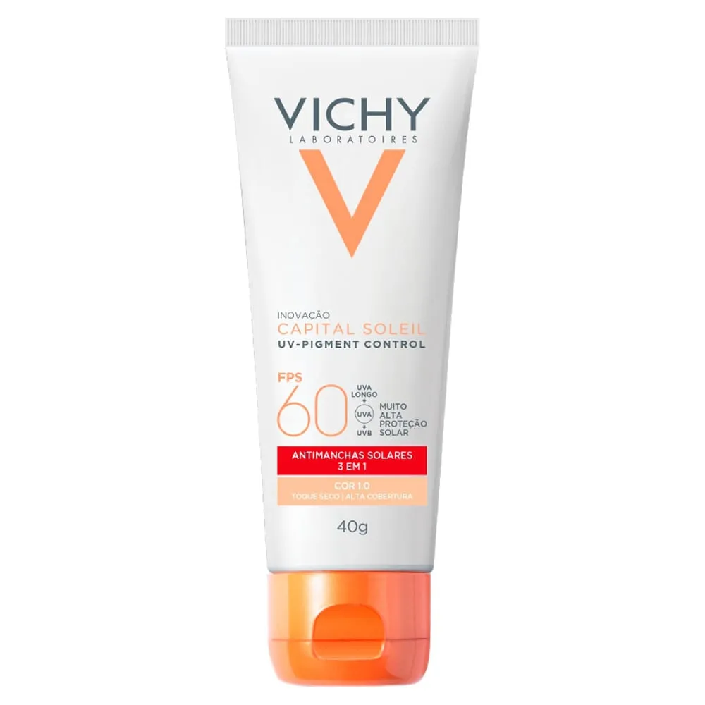 Protetor Solar Facial Vichy UV Pigment Control Cor 4.0 FPS60 40g