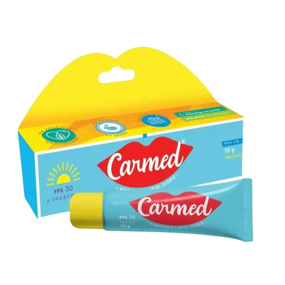 Hidratante Labial Carmed Incolor FPS30 10g