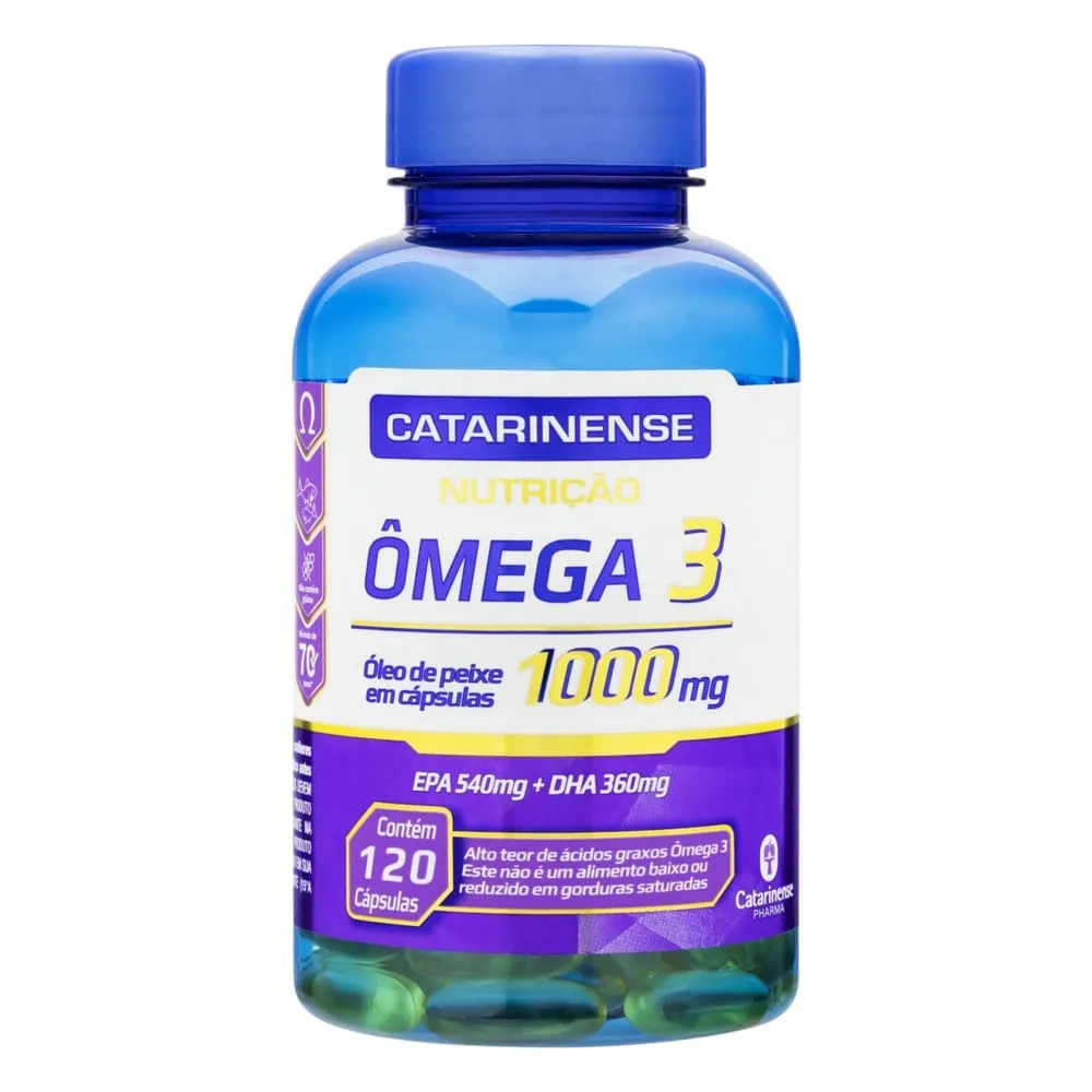 Omega 3 1000mg 120 cápsulas Catarinense Nutrição