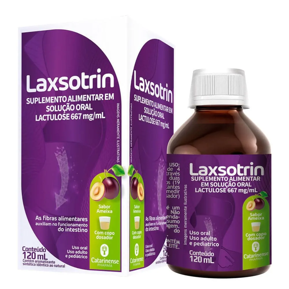 Laxsotrin Solução Oral Ameixa 667mg/ml 120ml