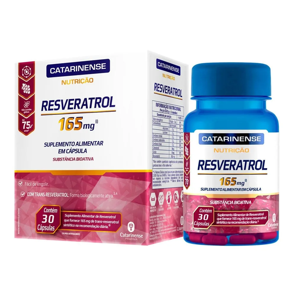 Resveratrol Catarinense 165mg 30 Cápsulas