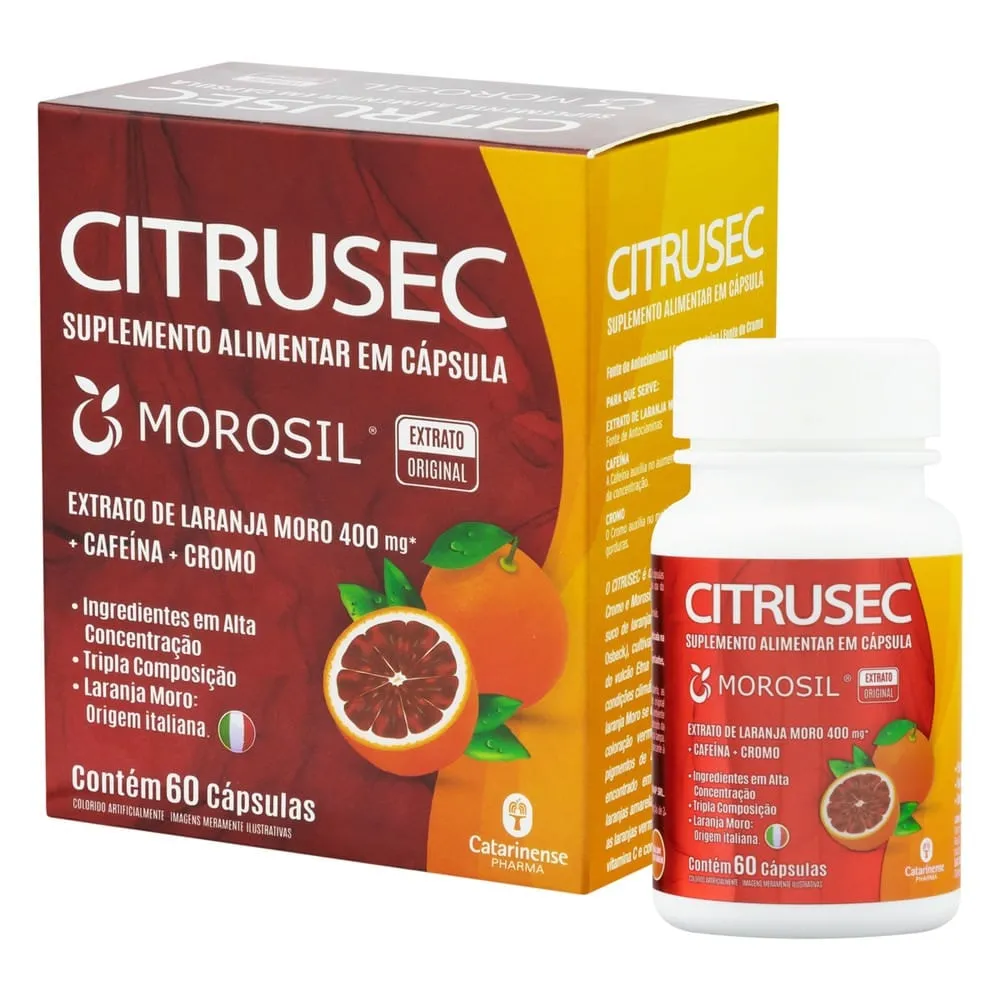 Citrusec - Morosil + Cafeína + Cromo - 60 cápsulas