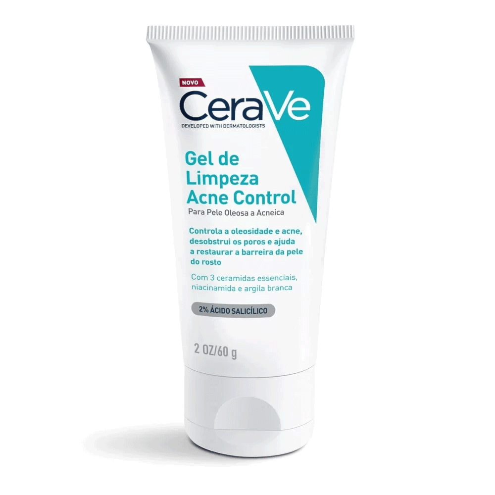Gel de Limpeza Cerave Acne Control Pele Oleosa a Acneica 60g