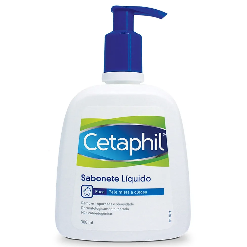 Sabonete Líq Cetaphil Facial Pele Mista Oleosa Pump 300ml