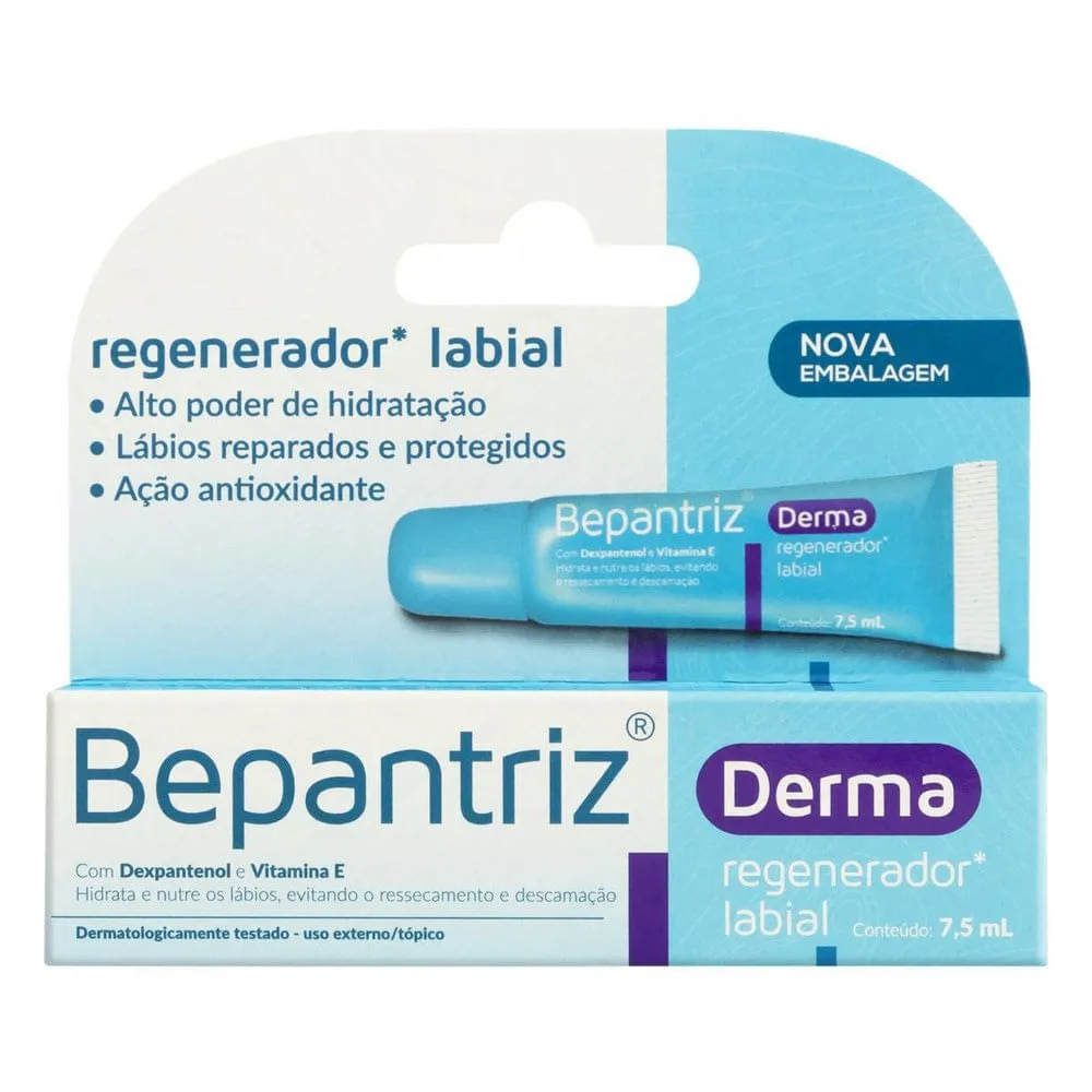 Bepantriz Derma Creme Hidratante Labial 7,5ml