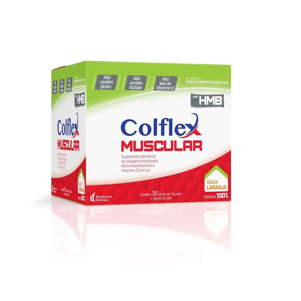 Colflex Muscular Colágeno Hidrolisado 30 sachês 12g cada