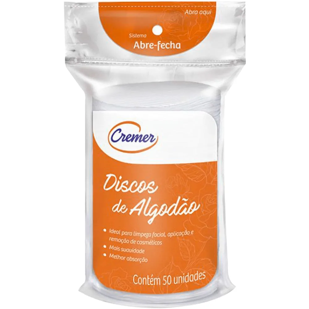 Algodão em Disco Cremer 37g (50 unidades)