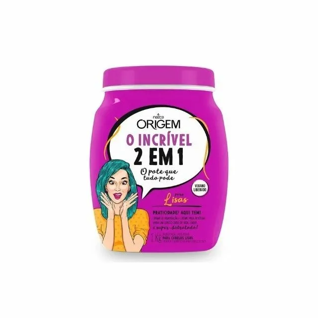 Creme Para Tratamento Origem 1 Kg 2 Em 1 Lisos