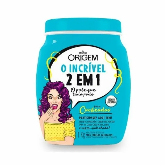 Creme Para Tratamento Origem 1 Kg 2 Em 1 Cacheados