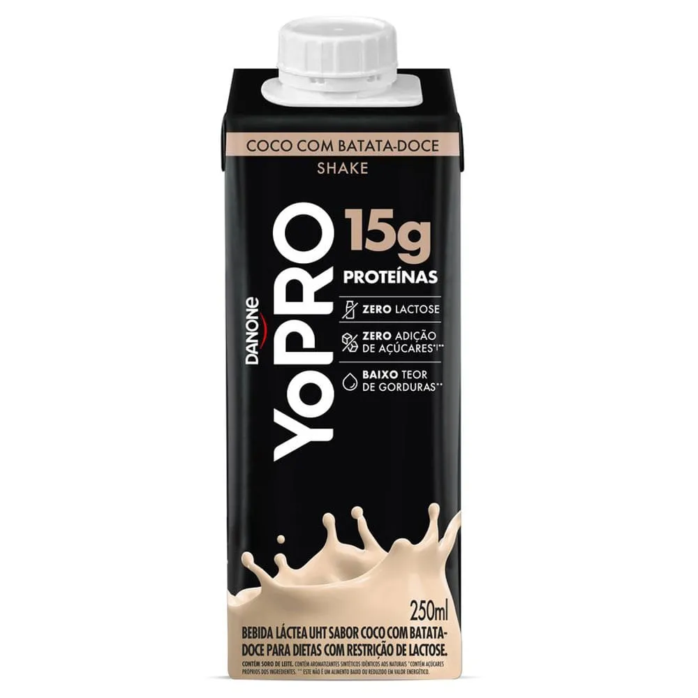 Bebida Láctea YoPRO High Protein Coco com Batata Doce 250ml