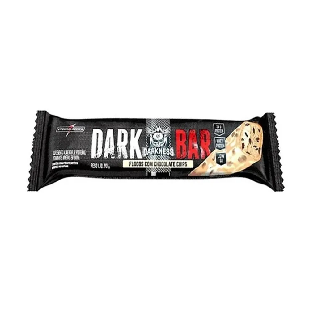 Barra de Proteína Dark Bar Flocos com Chocolate Chips Darkness 90g