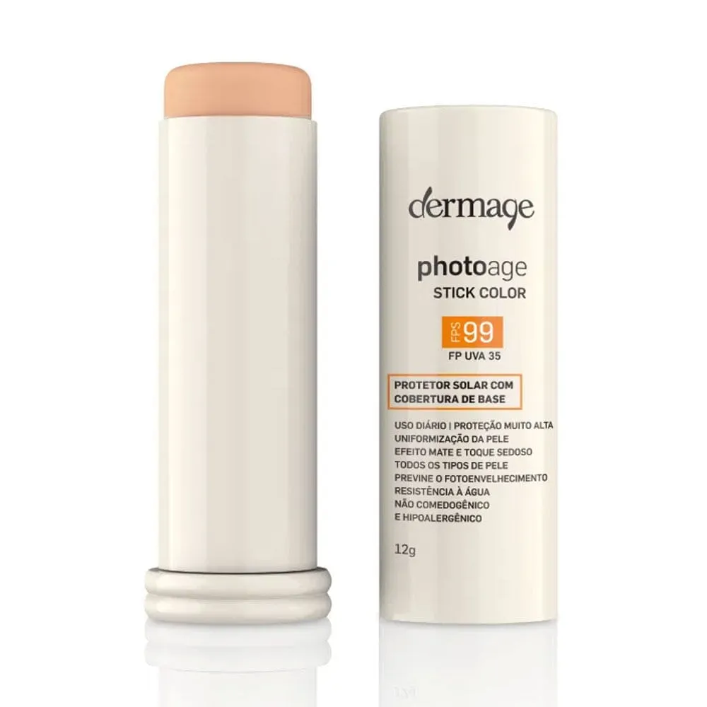 Protetor Solar Photoage Stick Color Dermage FPS99 12g -Claro