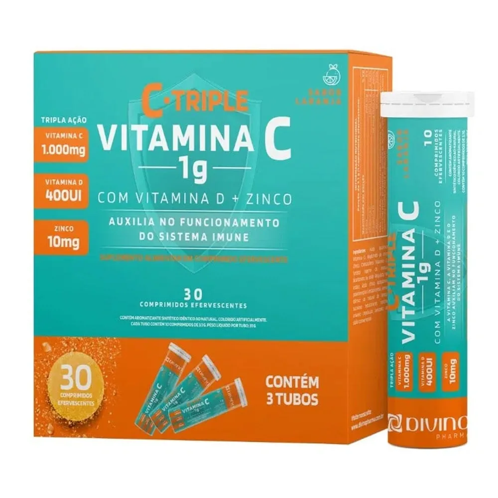 C-Triple 1g 30 Comprimidos Efervescentes
