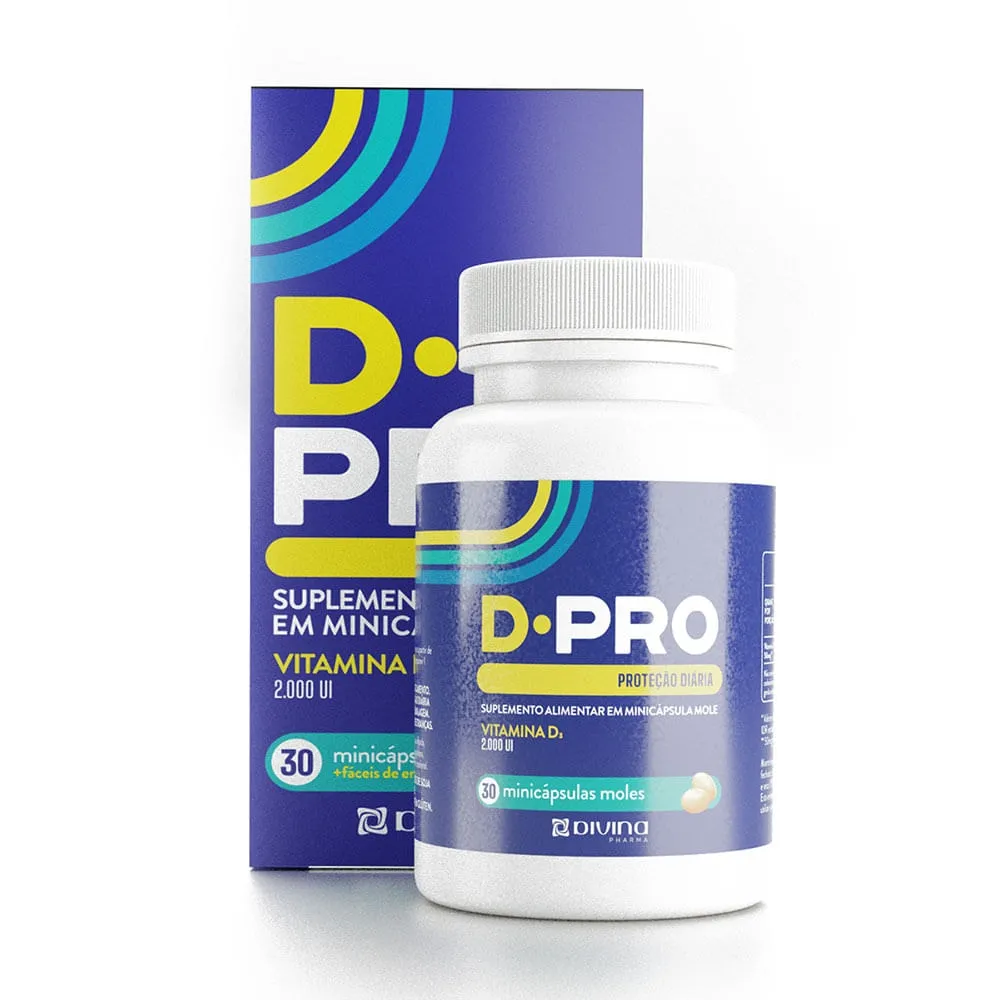 D-Pro (Vitamina D3 2000UI) 30 Cápsulas