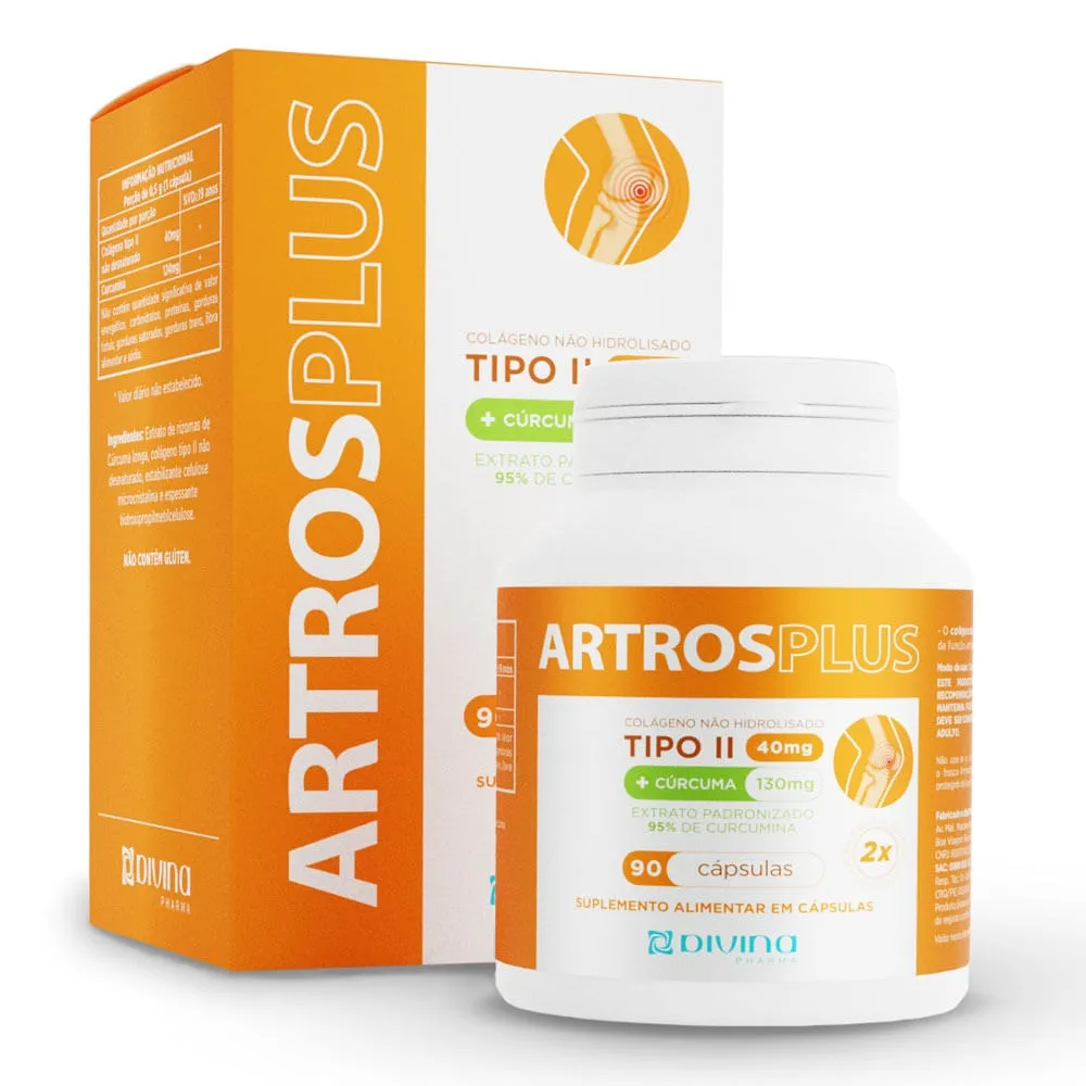 Artros Plus Colágeno Tipo 2 40mg 90 Cápsulas