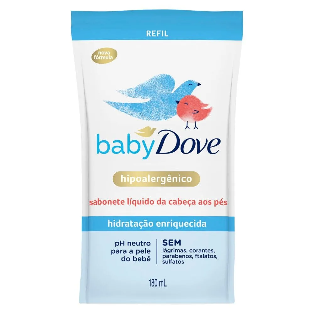 Sabonete Líq Dove Baby Hid Enriq Da Cabeça Aos Pés Refil