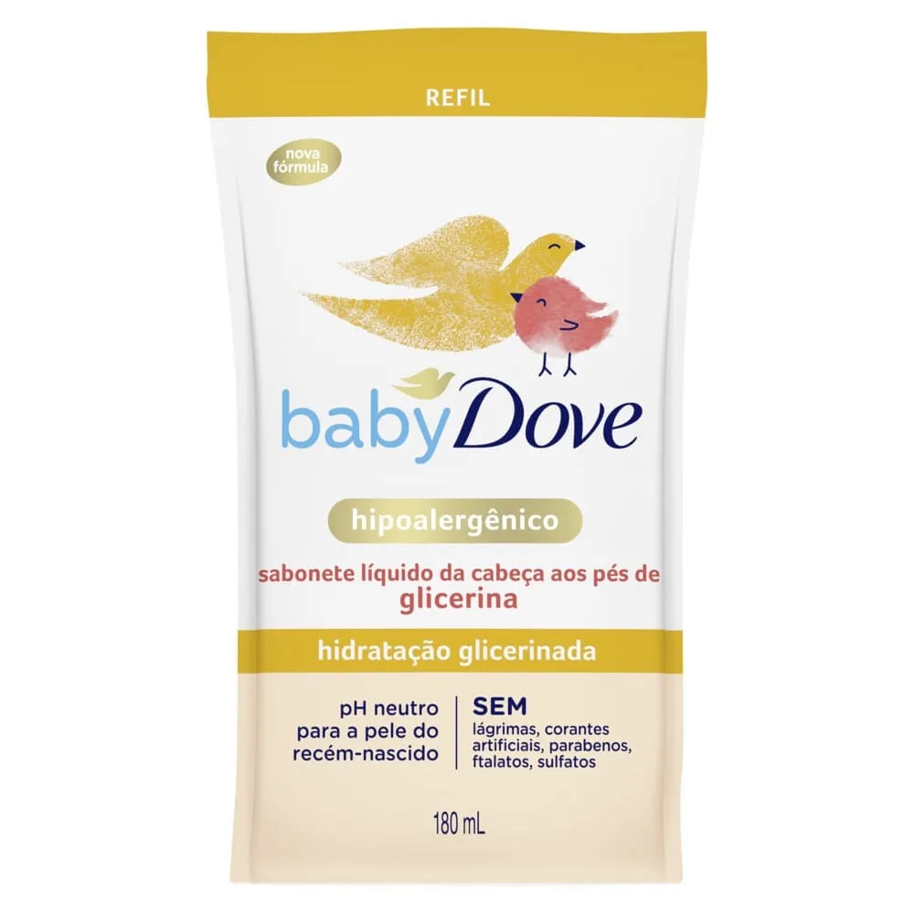 Sabonete Líq Dove Baby Hid Glicerianda Da Cabeça os Pés Refil