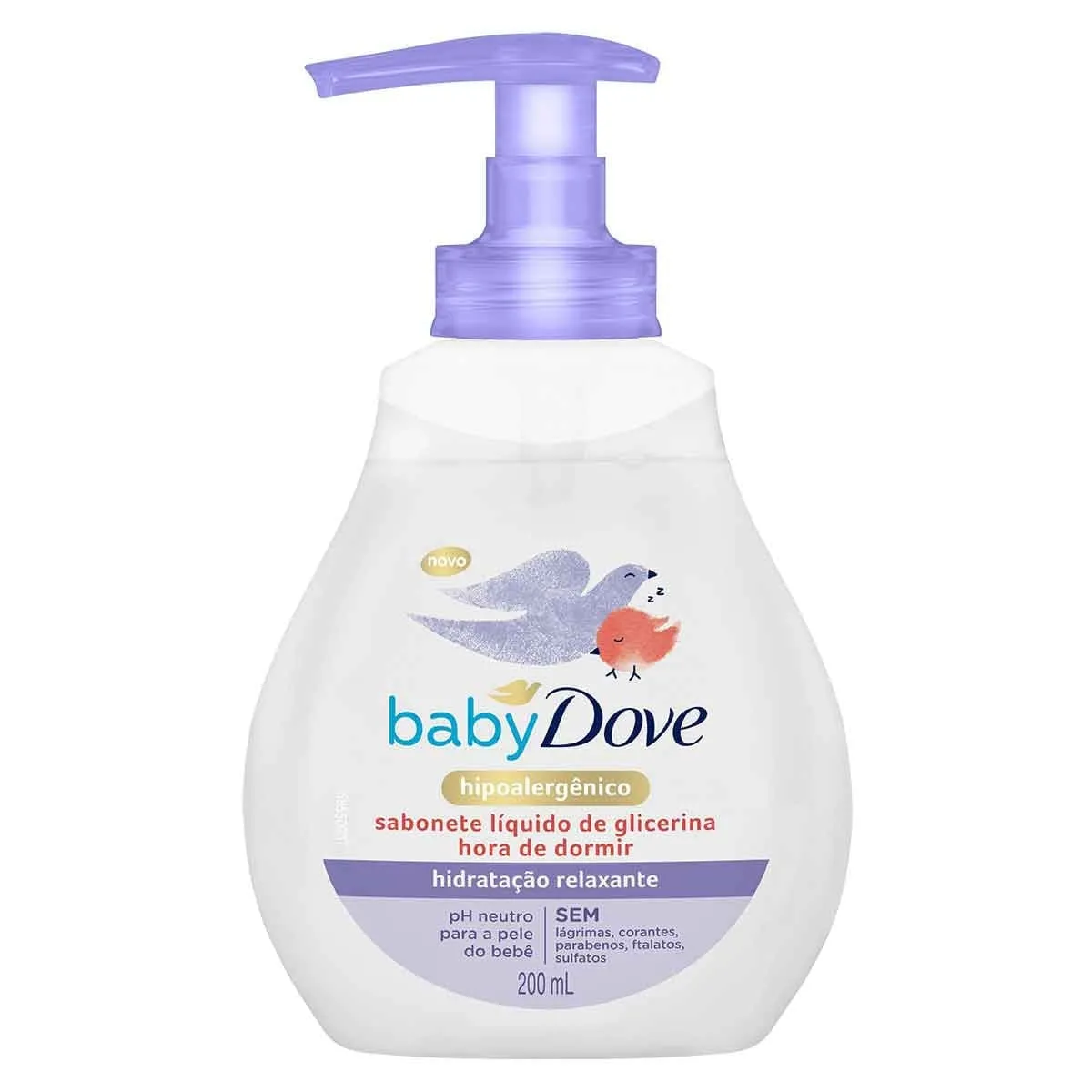 Sabonete Liquido de Glicerina Dove Baby Hidratação Relaxante 200ml