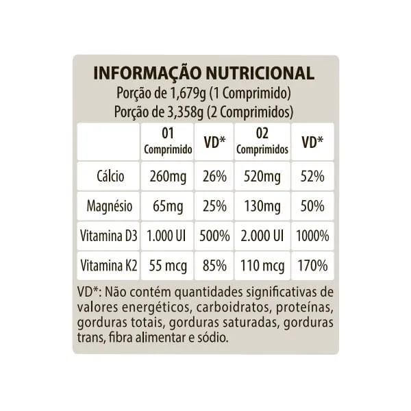 DPrev Cálcio 60 Comprimidos