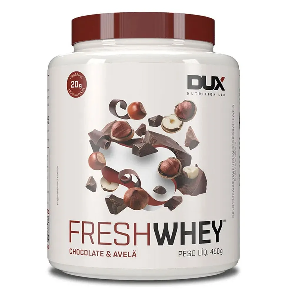 FreshWhey Dux Nutrition Sabor Chocolate e Avelã 450g