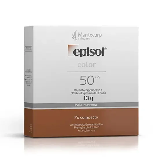 Pó Compacto Episol Color Pele Morena Mais Fps50 10g