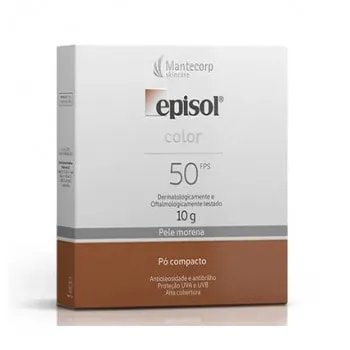 Pó Compacto Episol Color Pele Morena Fps50 10g