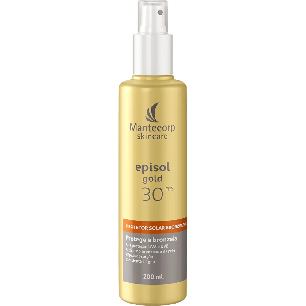 Protetor solar Bronzeador Episol Gold FPS 30 200mL