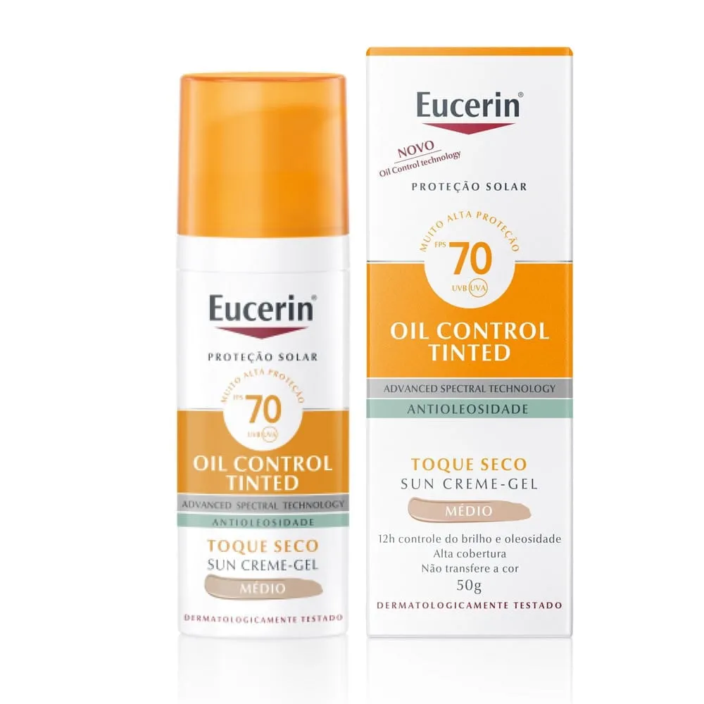 Protetor Solar Eucerin Sun Oil Control Médio FPS70 50ml