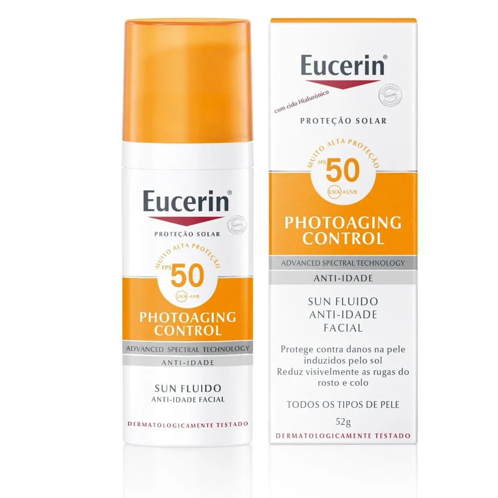 Protetor Solar Eucerin Sun Fluído Anti-Age Facial FPS50 50ml