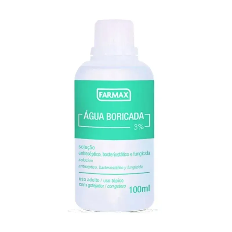 Água Boricada 3% Farmax 100Ml