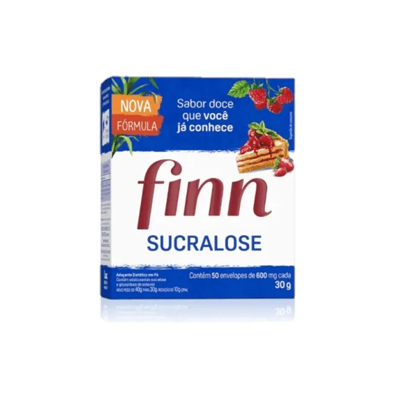 Adoçante Finn Sucralose 50 Envelopes 600mg