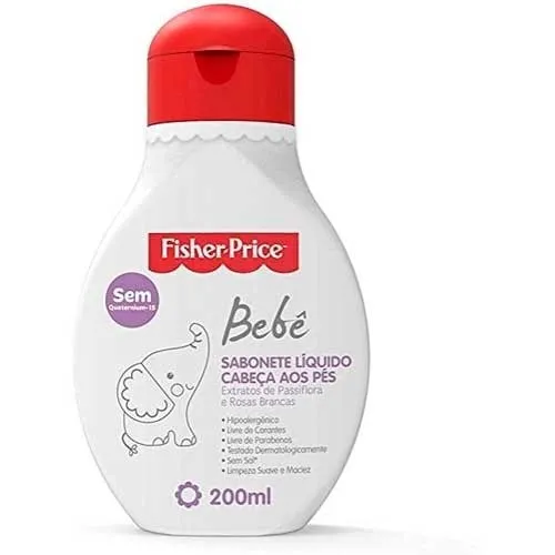 Sabonete Líquido Infantil Fisher Price Bebê 200ml