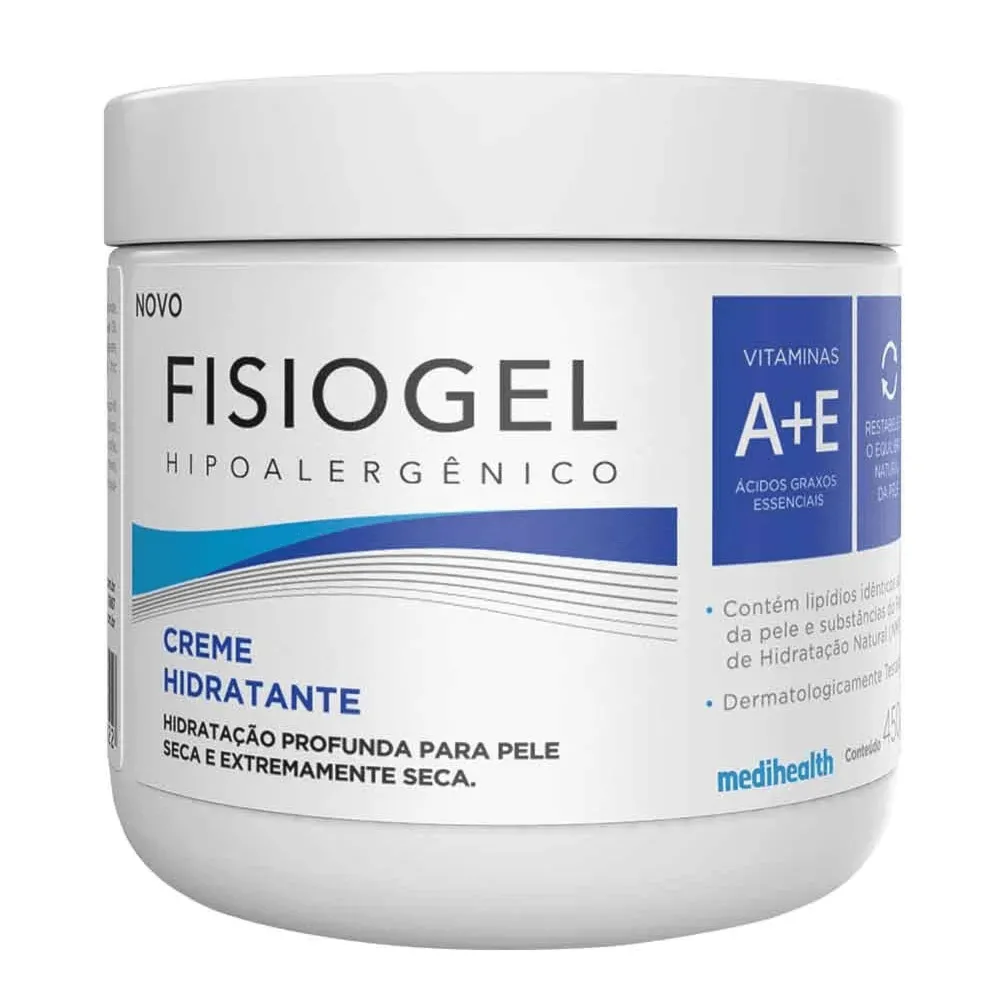 Fisiogel Creme Hidratante Pele Seca e Ex Seca 450g