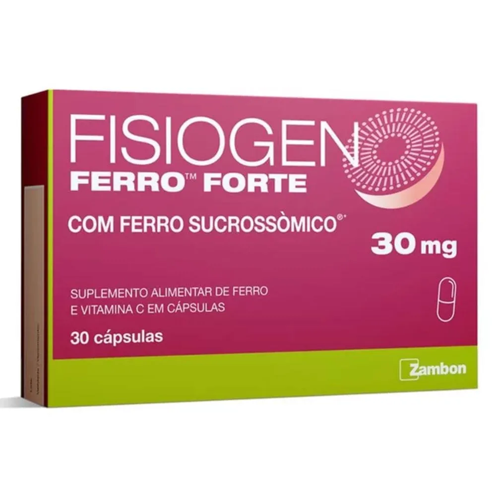 Fisiogen Ferro Forte 30mg 30 Cápsulas