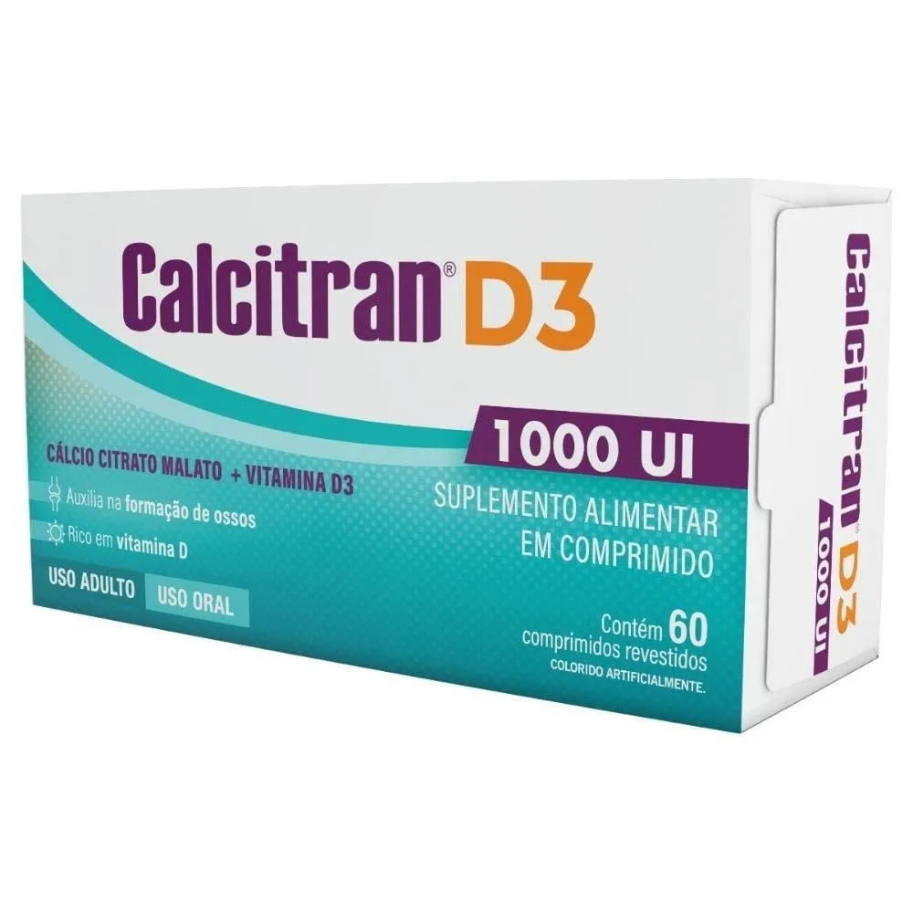 Calcitran D3 1000UI 60 Comprimidos