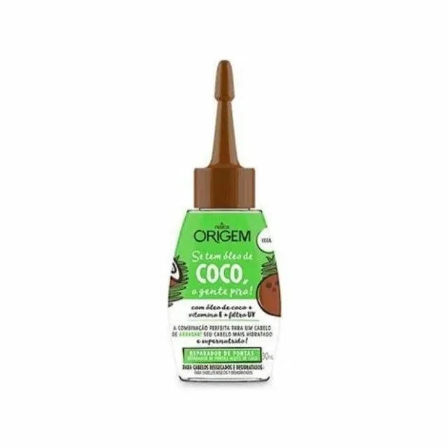 Reparador De Pontas Origem 30ml Óleo De Coco