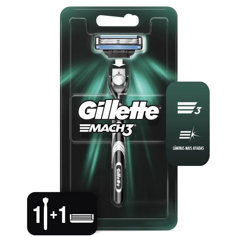 Aparelho de Barbear Gillette Mach 3 Regular