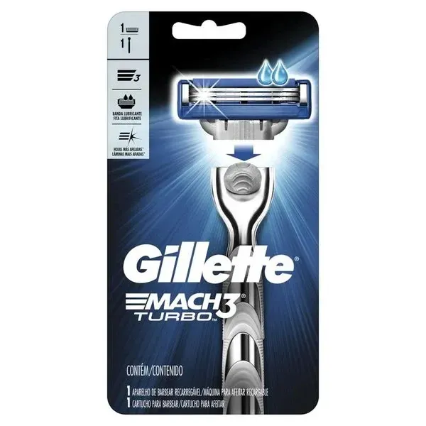 Aparelho de Barbear Gillette Mach 3 Turbo