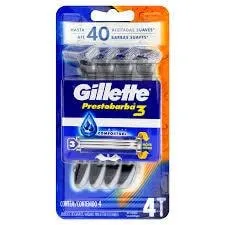 Aparelho De Barbear Gillette Prestobarba3 4 Unidades