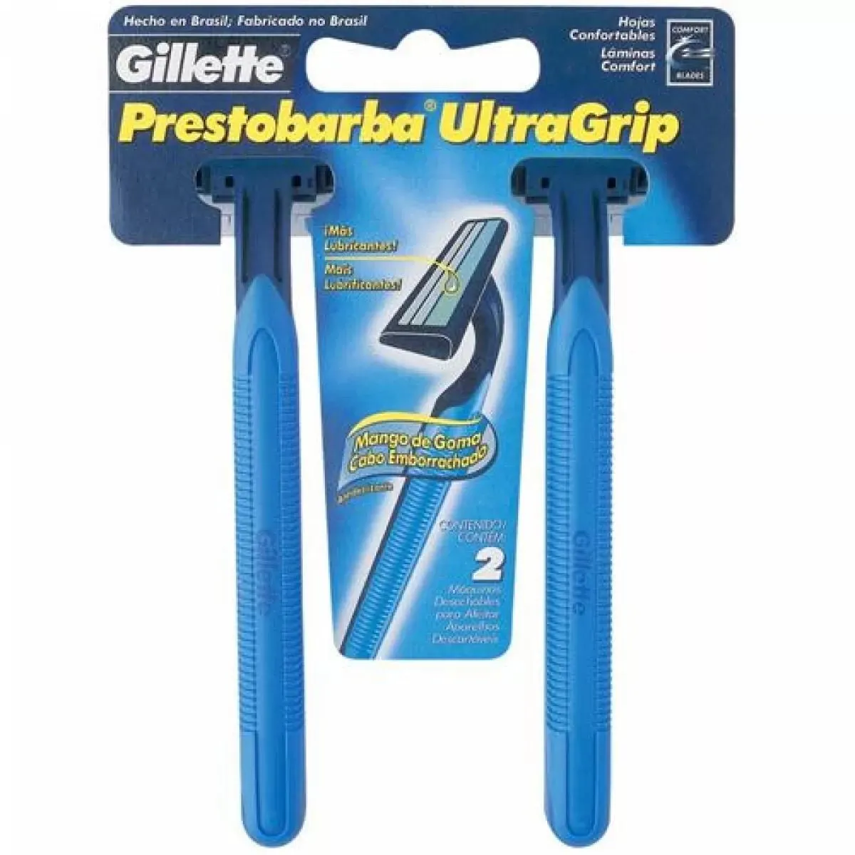 Aparelho para barbear masculino Gillette prestobarba ultragrip 2 unidades