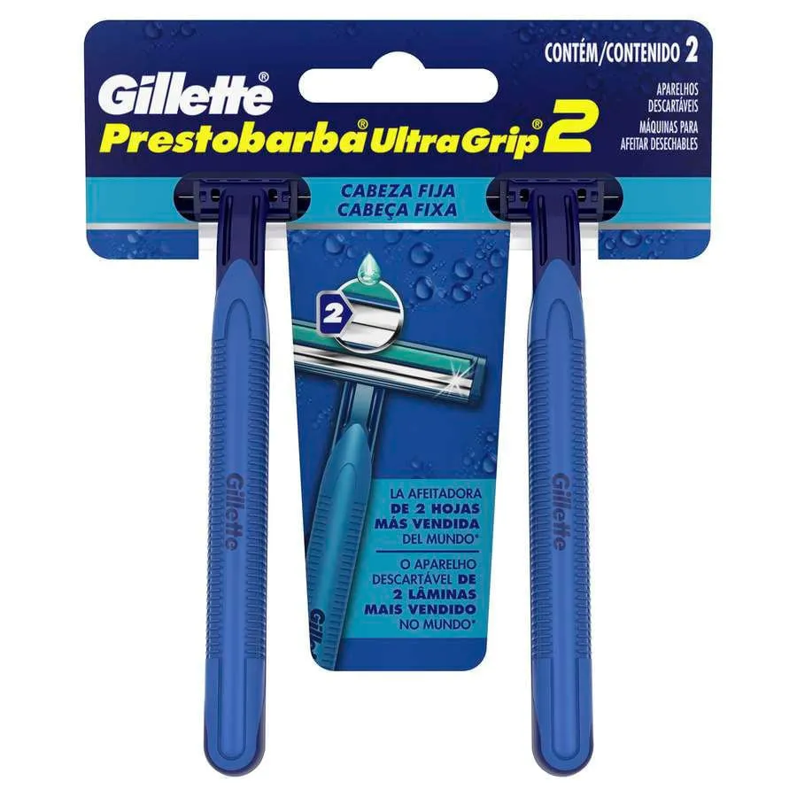 Aparelho De Barbear Gillette Prestobarba Ultragrip Fx com 2 unidades