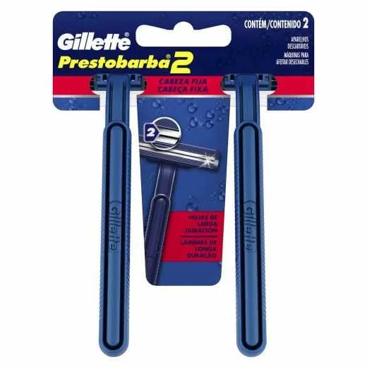 Aparelho de Barbear Gillette Prestobarba 2 Fixo com 2 unidades