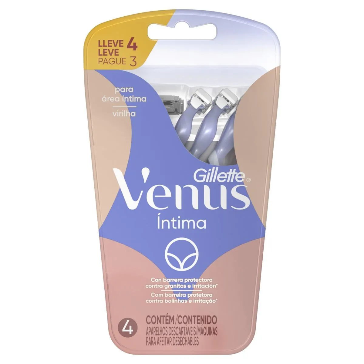 Aparelho Descartavel Depilatorio Gillette Venus Especial C/4