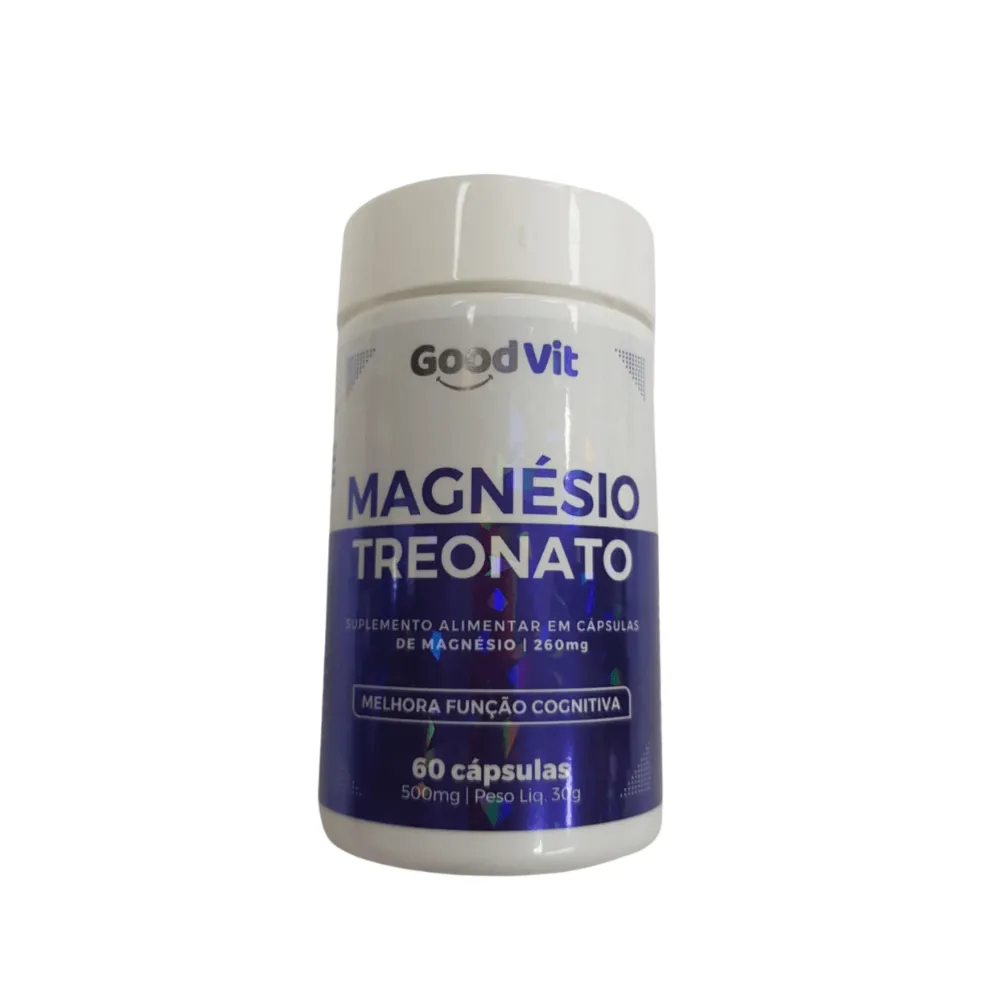 Suplemento alimentar Good Vit Magnésio Treonato 260mg 60 cápsulas