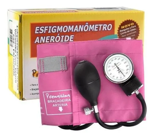 Aparelho de Pressão sem Estetoscópio Premium Adulto Rosa