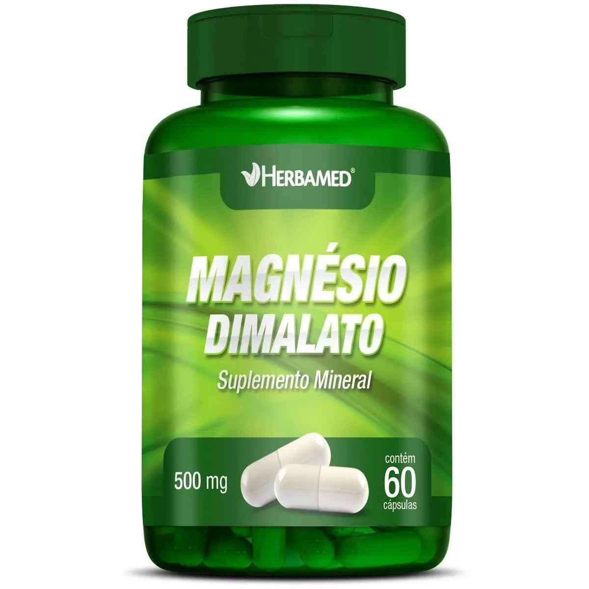 Magnésio Dimalato Herbamed 60 Cápsulas 500mg