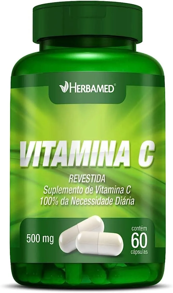 Vitamina C 500mg Herbamed 60 Cápsulas