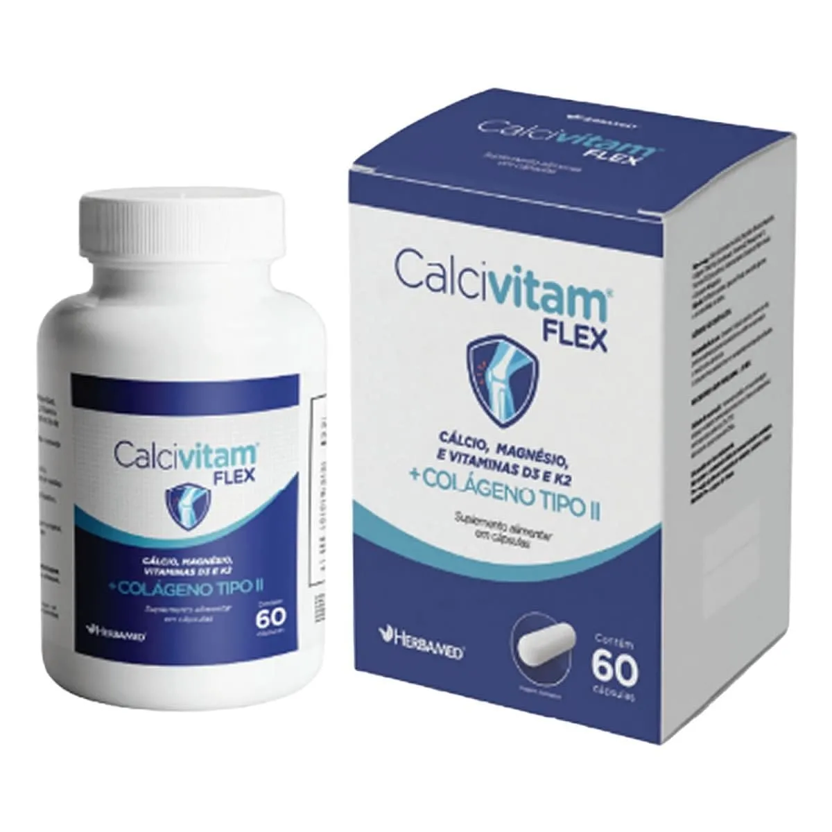 Calcivitam Flex 750mg Herbamed 60 Cápsulas