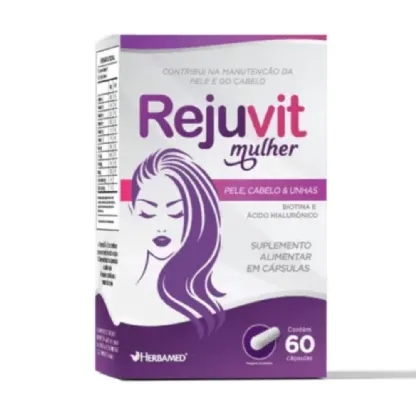 Rejuvit HMulher Pele, Cabelos e Unhas 400mg Herbamed 60 Cápsulas
